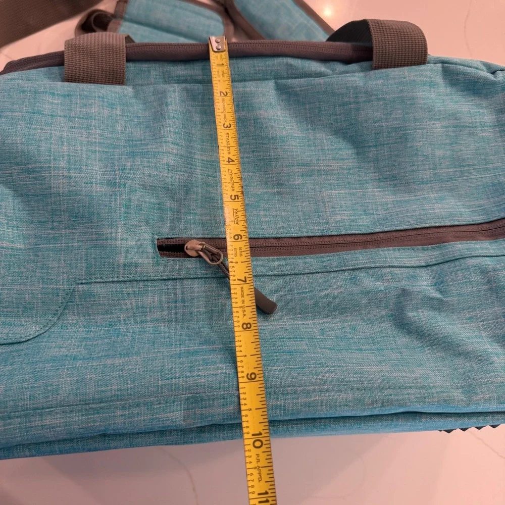 MarsBro Teal Water Resistant Gym Bag Duffel with Shoe Compartment New With Tags